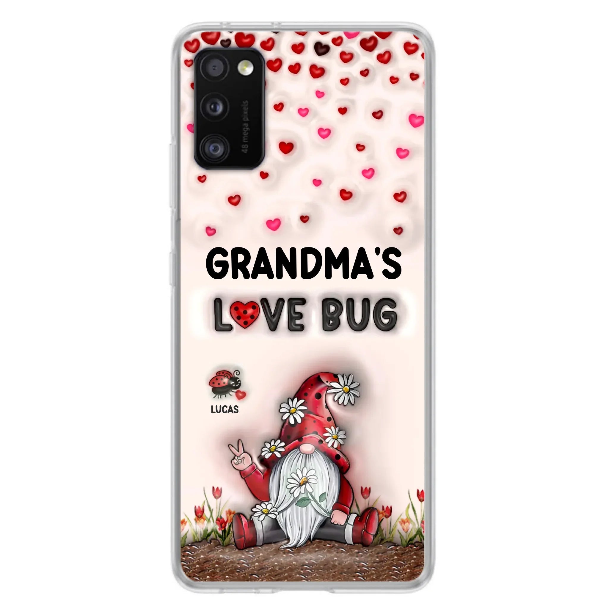 Custom Personalized Grandma's Love Bugs Phone Case - Upto 12 Kids - Mother's Day Gift Idea for Grandma/ Mom - Case for iPhone/ Samsung