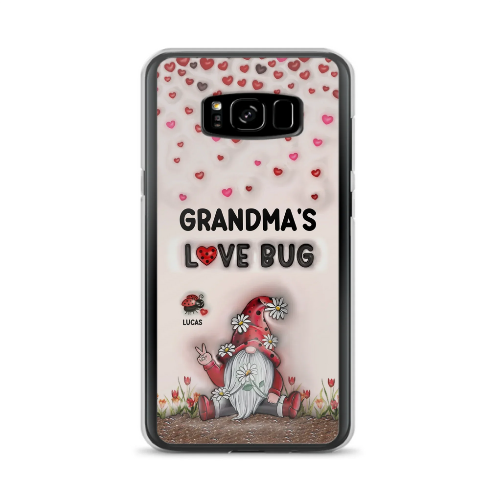 Custom Personalized Grandma's Love Bugs Phone Case - Upto 12 Kids - Mother's Day Gift Idea for Grandma/ Mom - Case for iPhone/ Samsung