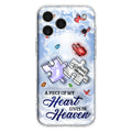 Custom Personalized Memorial Piece Phone Case - Memorial Gift Idea - Case For iPhone/ Samsung - A Piece Of My Heart Lives In Heaven