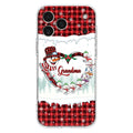 Custom Personalized Christmas Grandma Children Phone Case - Gift For Grandma/ Mom - Upto 8 Kids - Case For iPhone/ Samsung