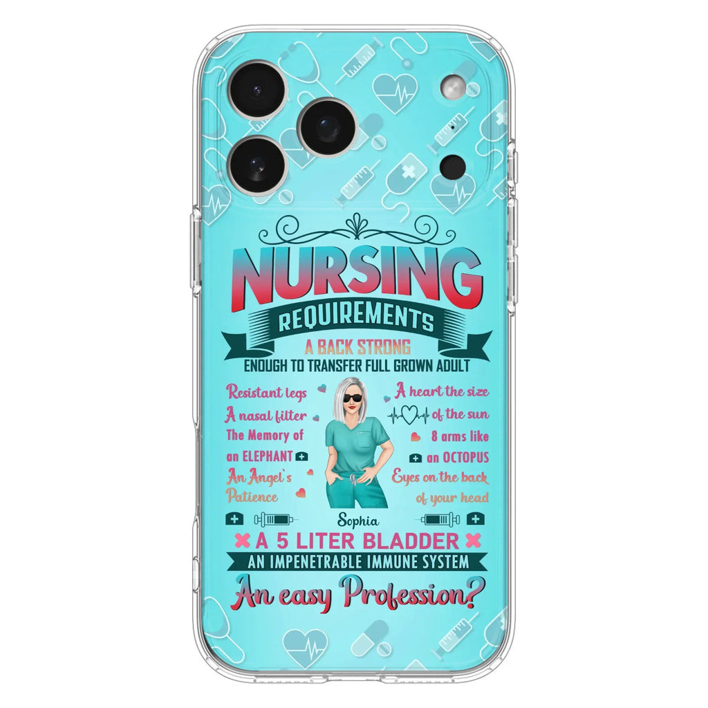 Custom Personalized Nurse Phone Case For iPhone/ Samsung - Nurse/ Birthday Gift Idea - Nursing Requirements