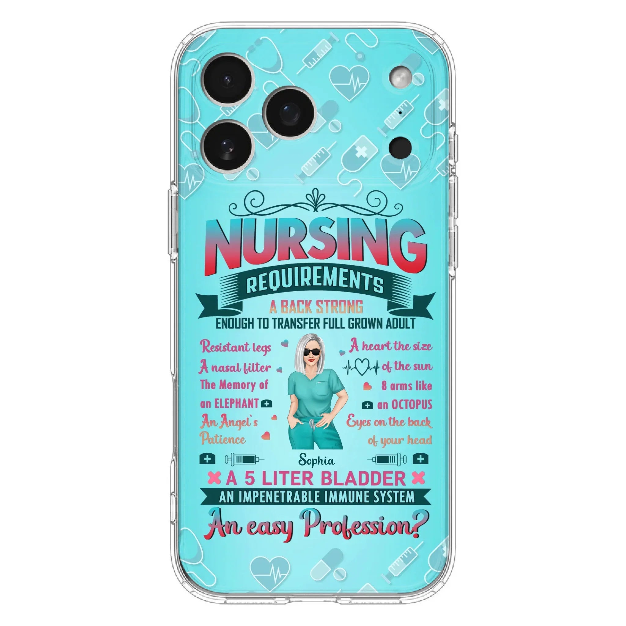 Custom Personalized Nurse Phone Case For iPhone/ Samsung - Nurse/ Birthday Gift Idea - Nursing Requirements