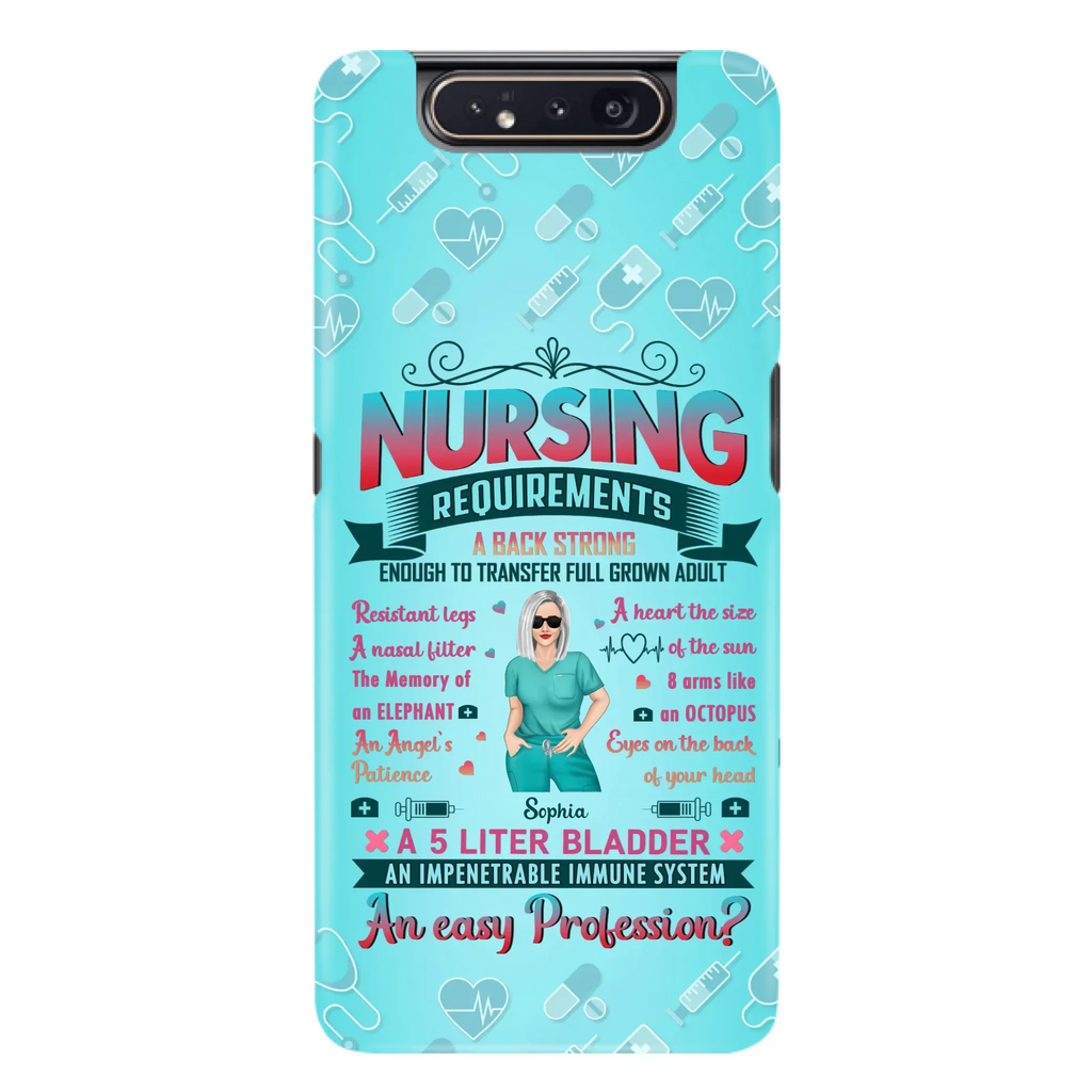 Custom Personalized Nurse Phone Case For iPhone/ Samsung - Nurse/ Birthday Gift Idea - Nursing Requirements