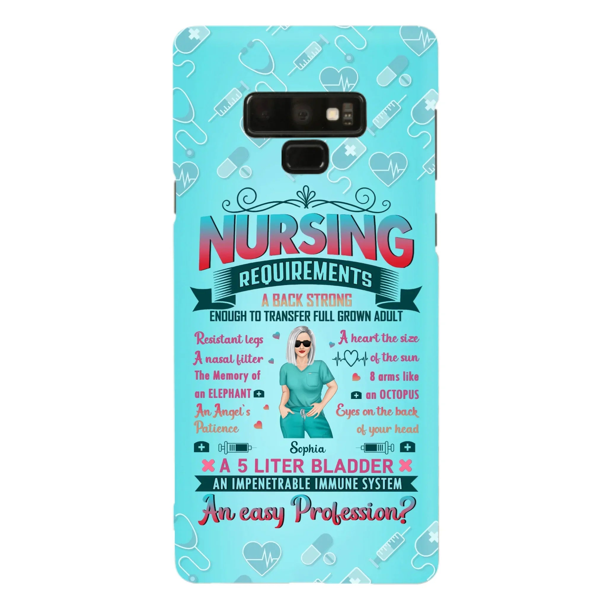 Custom Personalized Nurse Phone Case For iPhone/ Samsung - Nurse/ Birthday Gift Idea - Nursing Requirements
