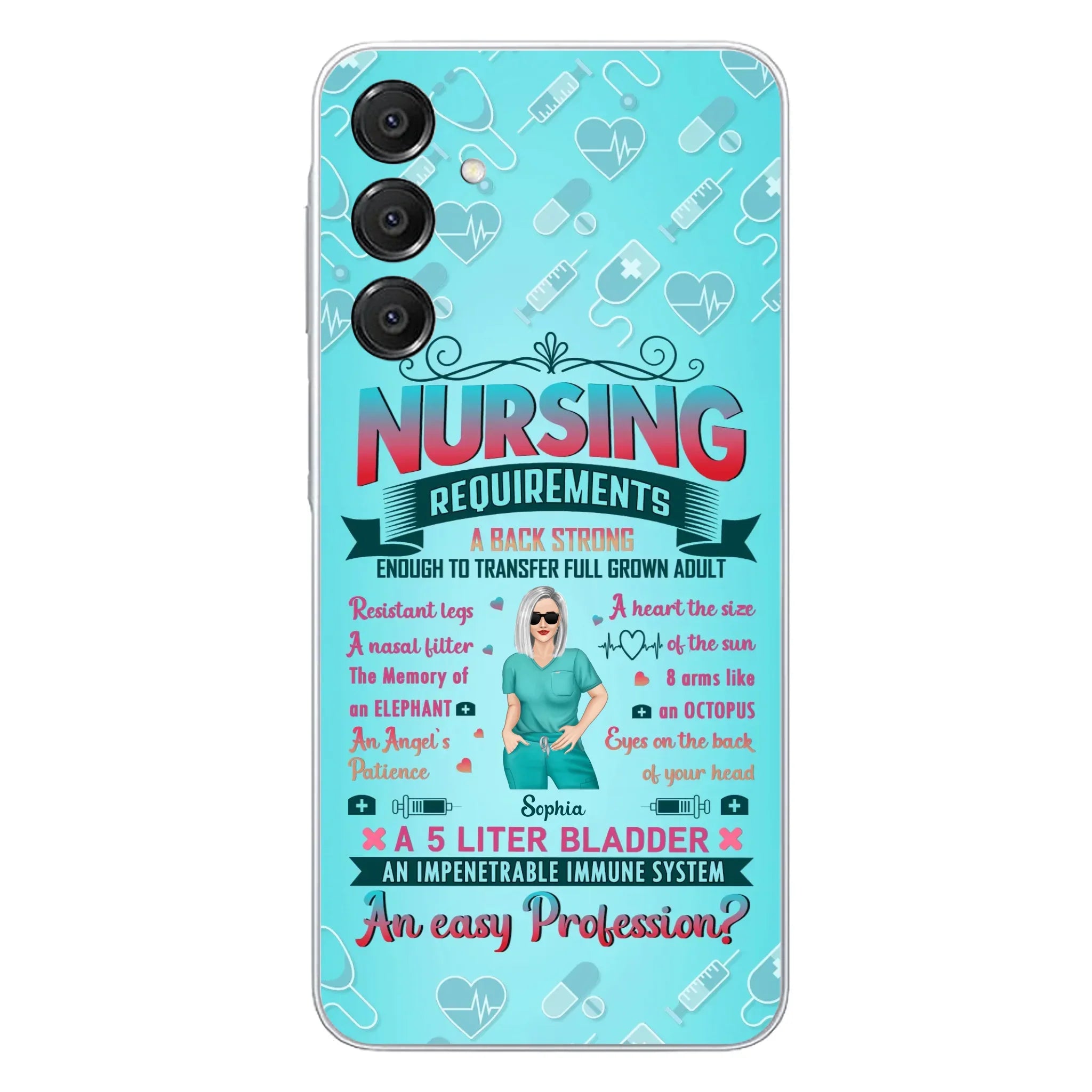 Custom Personalized Nurse Phone Case For iPhone/ Samsung - Nurse/ Birthday Gift Idea - Nursing Requirements
