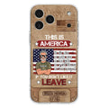 Custom Personalized Veteran Phone Case - Gift Idea For Veteran/ Daughter - This Is America - Case For iPhone/ Samsung