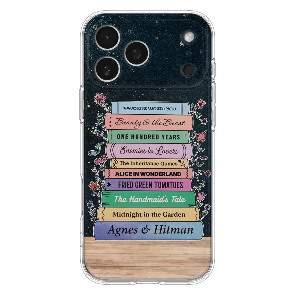 Custom Personalized Reading Book Phone Case For iPhone/ Samsung - Gift Idea For Reading Lover/ Birthday