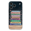 Custom Personalized Reading Book Phone Case For iPhone/ Samsung - Gift Idea For Reading Lover/ Birthday