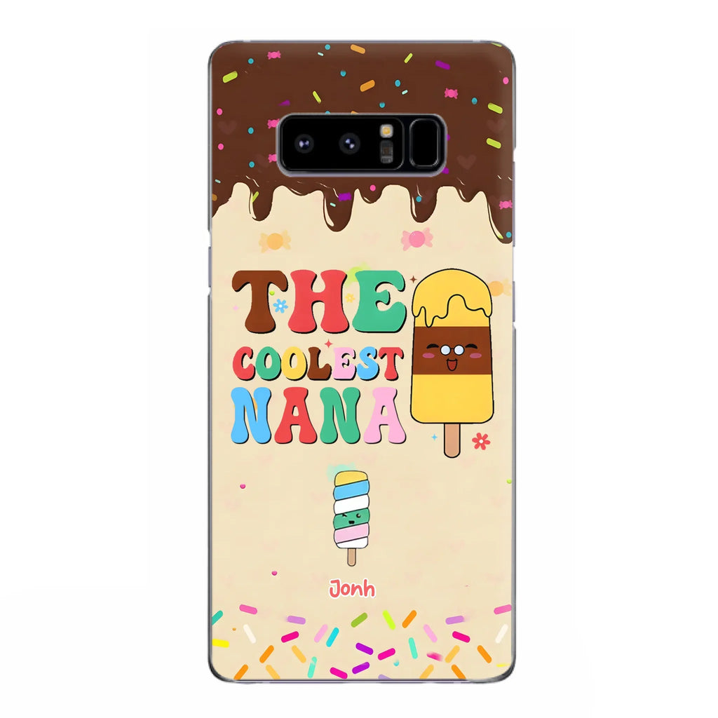 Custom Personalized The Coolest Nana Phone Case - Upto 10 Kids - Mother's Day Gift Idea for Grandma/ Mom - Case for iPhone/ Samsung