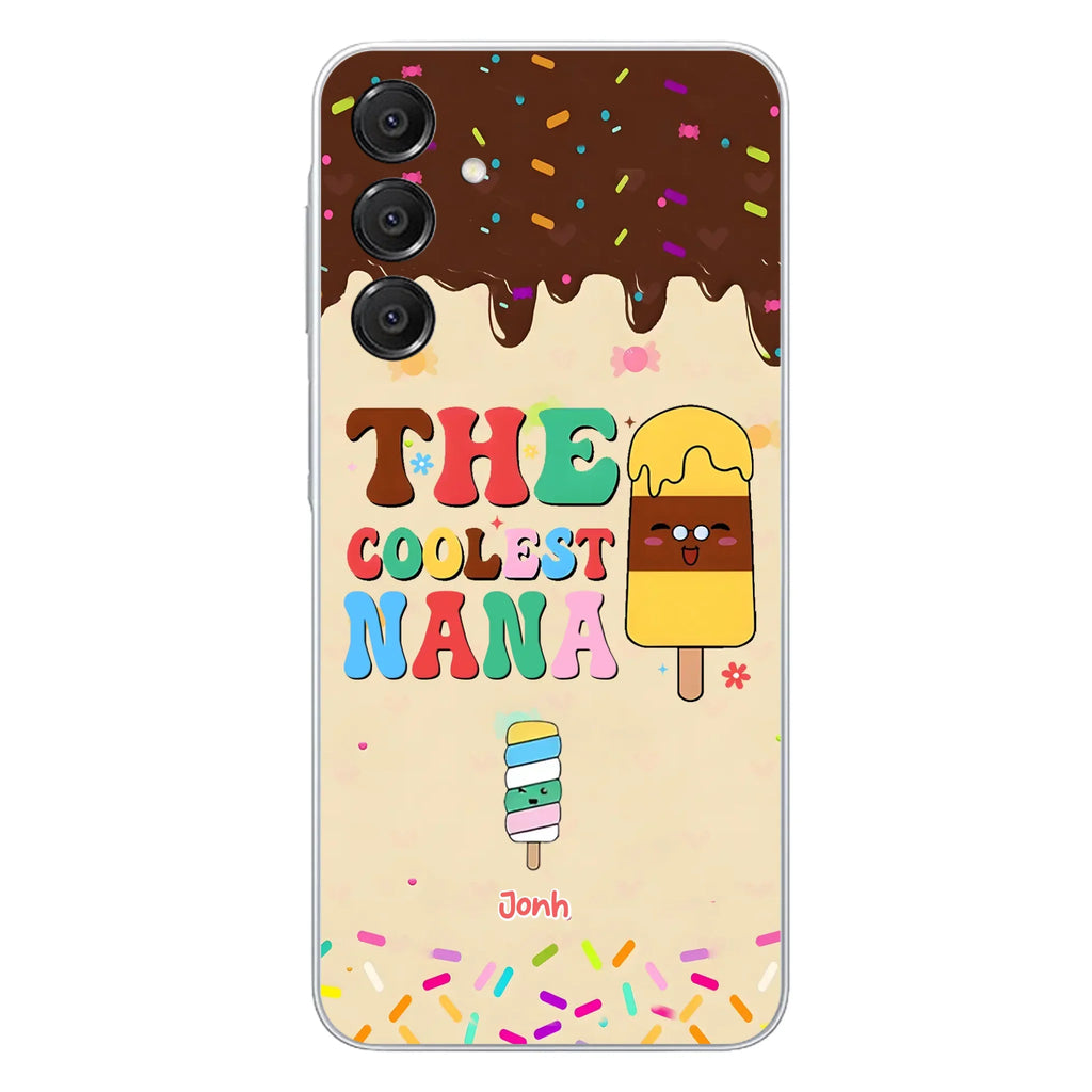 Custom Personalized The Coolest Nana Phone Case - Upto 10 Kids - Mother's Day Gift Idea for Grandma/ Mom - Case for iPhone/ Samsung