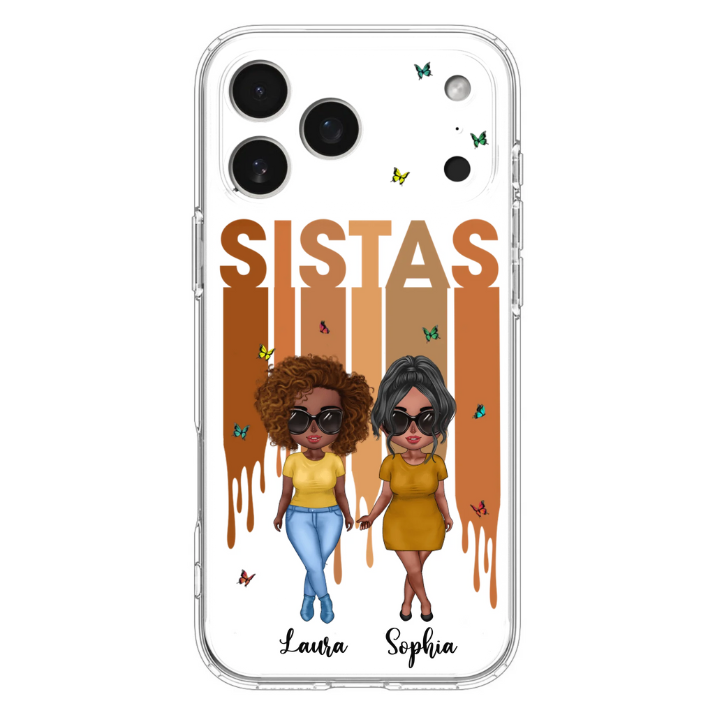 Custom Personalized Best Friends Phone Case - Upto 5 Girls - Gift Idea For Sisters/ Besties - Case For iPhone/Samsung