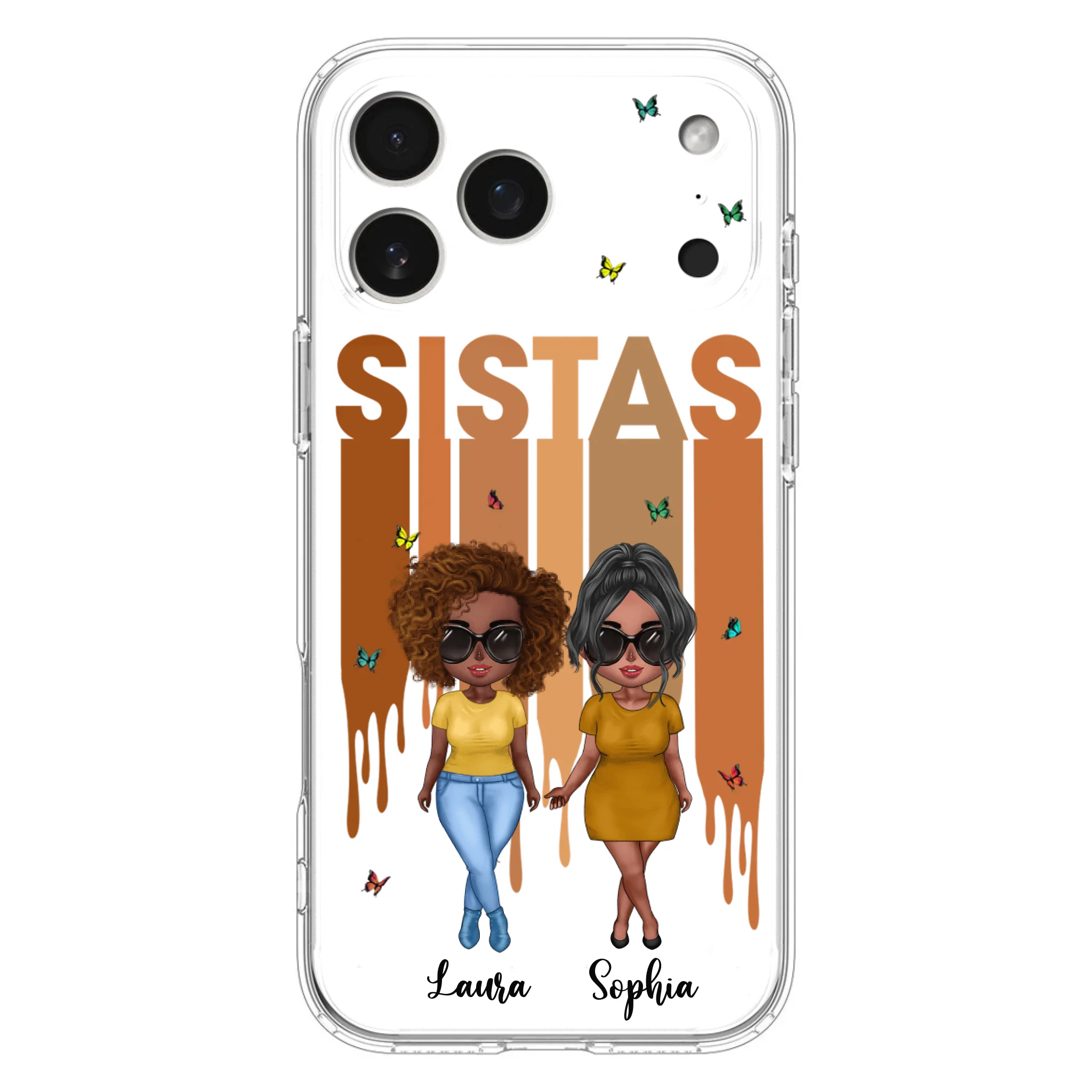 Custom Personalized Best Friends Phone Case - Upto 5 Girls - Gift Idea For Sisters/ Besties - Case For iPhone/Samsung