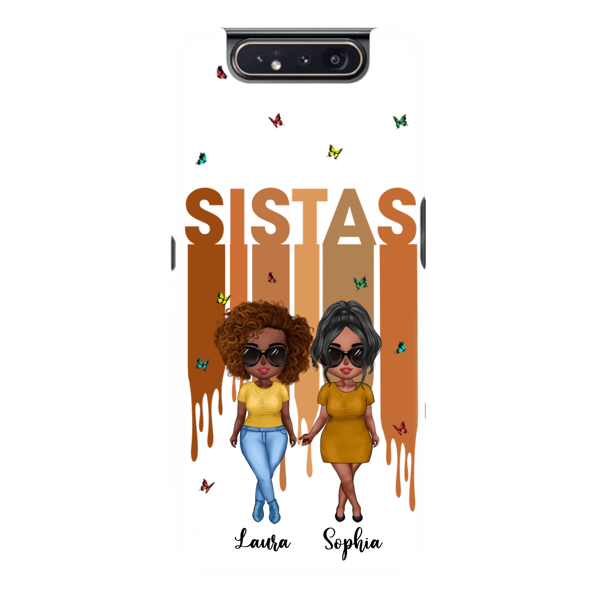 Custom Personalized Best Friends Phone Case - Upto 5 Girls - Gift Idea For Sisters/ Besties - Case For iPhone/Samsung