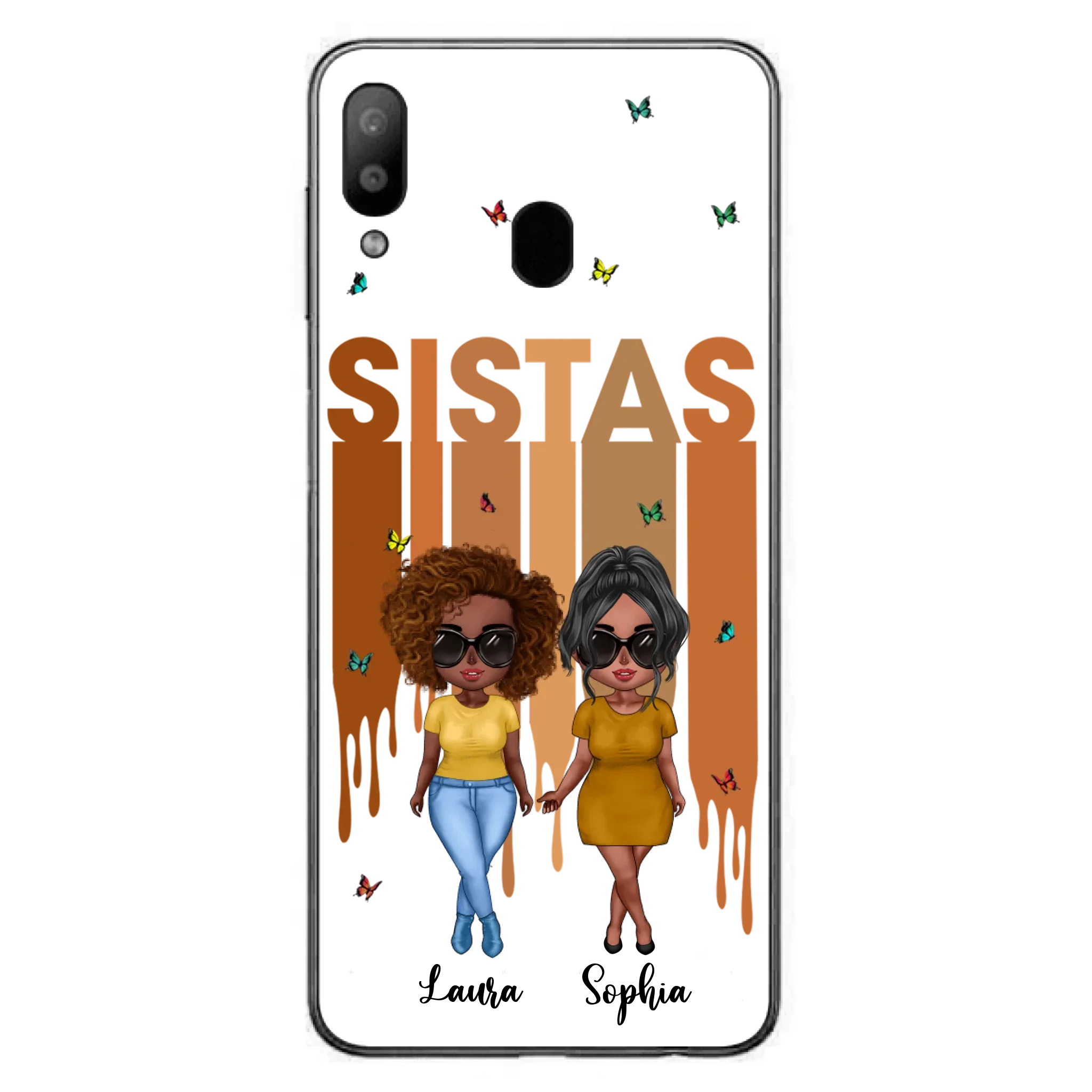 Custom Personalized Best Friends Phone Case - Upto 5 Girls - Gift Idea For Sisters/ Besties - Case For iPhone/Samsung
