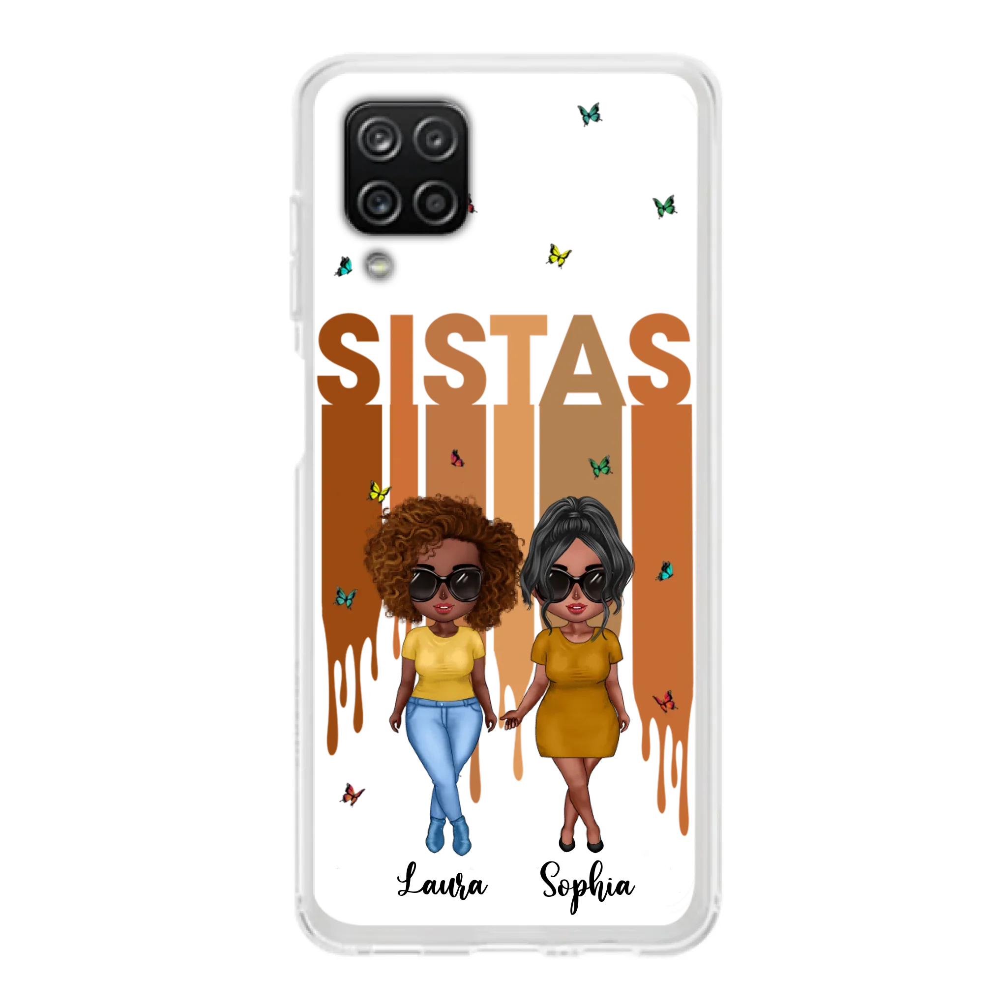 Custom Personalized Best Friends Phone Case - Upto 5 Girls - Gift Idea For Sisters/ Besties - Case For iPhone/Samsung
