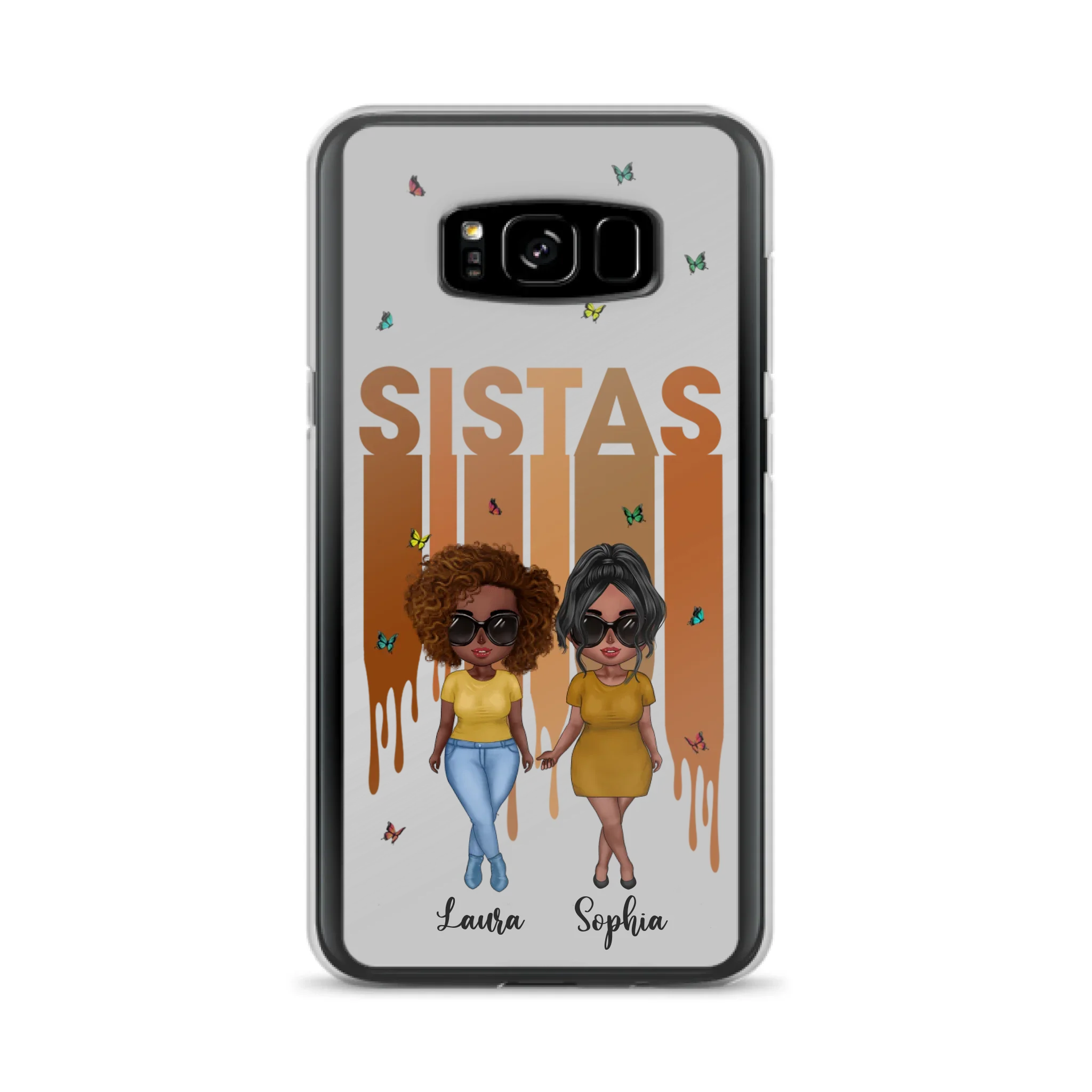 Custom Personalized Best Friends Phone Case - Upto 5 Girls - Gift Idea For Sisters/ Besties - Case For iPhone/Samsung