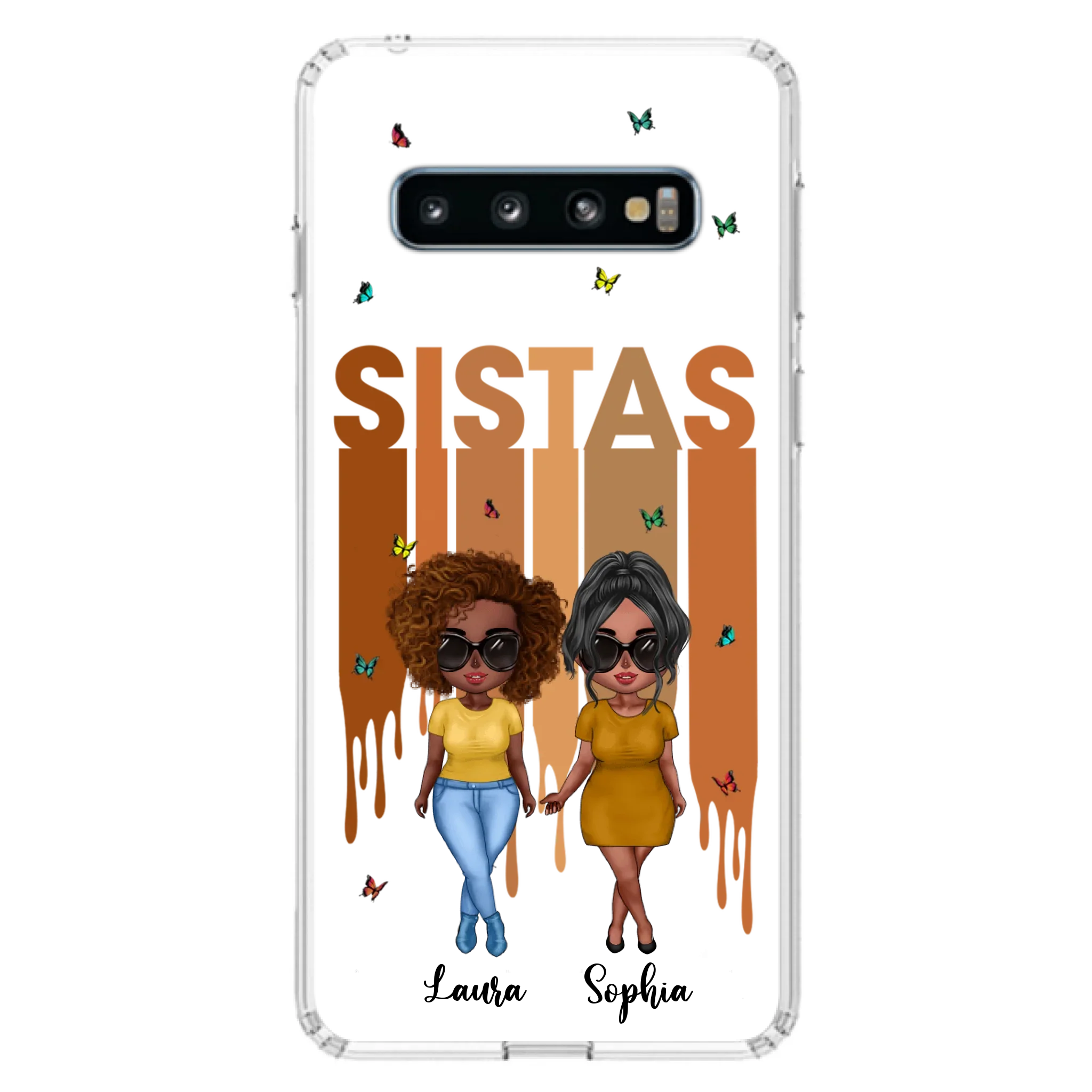 Custom Personalized Best Friends Phone Case - Upto 5 Girls - Gift Idea For Sisters/ Besties - Case For iPhone/Samsung