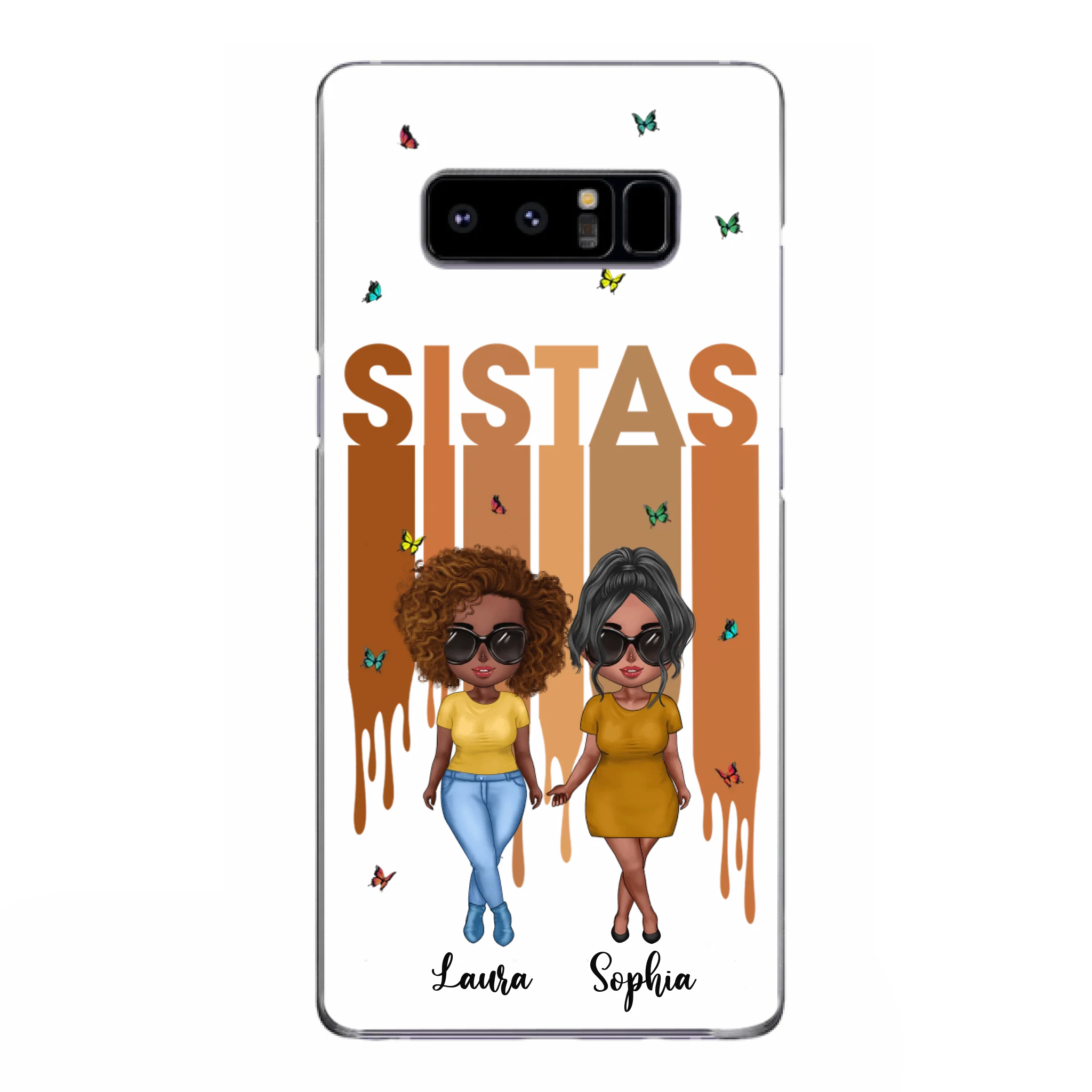 Custom Personalized Best Friends Phone Case - Upto 5 Girls - Gift Idea For Sisters/ Besties - Case For iPhone/Samsung