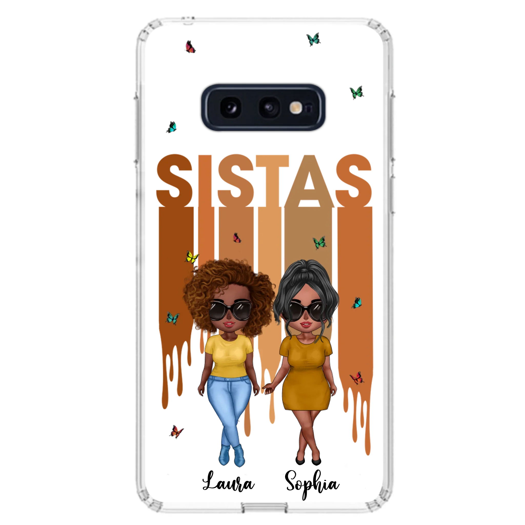 Custom Personalized Best Friends Phone Case - Upto 5 Girls - Gift Idea For Sisters/ Besties - Case For iPhone/Samsung