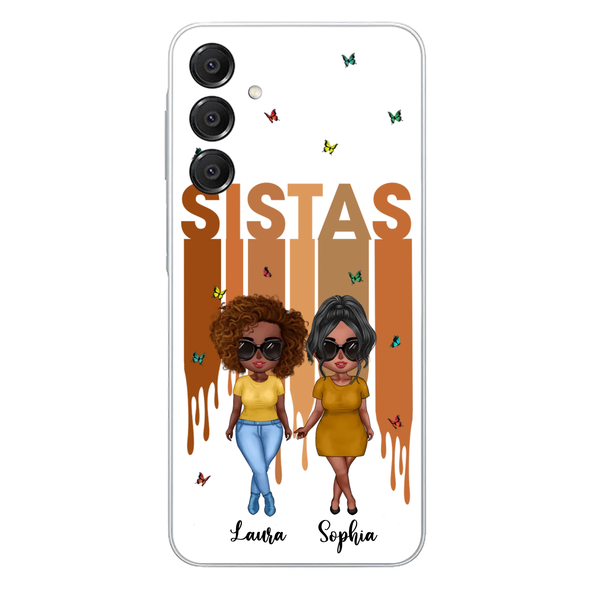 Custom Personalized Best Friends Phone Case - Upto 5 Girls - Gift Idea For Sisters/ Besties - Case For iPhone/Samsung