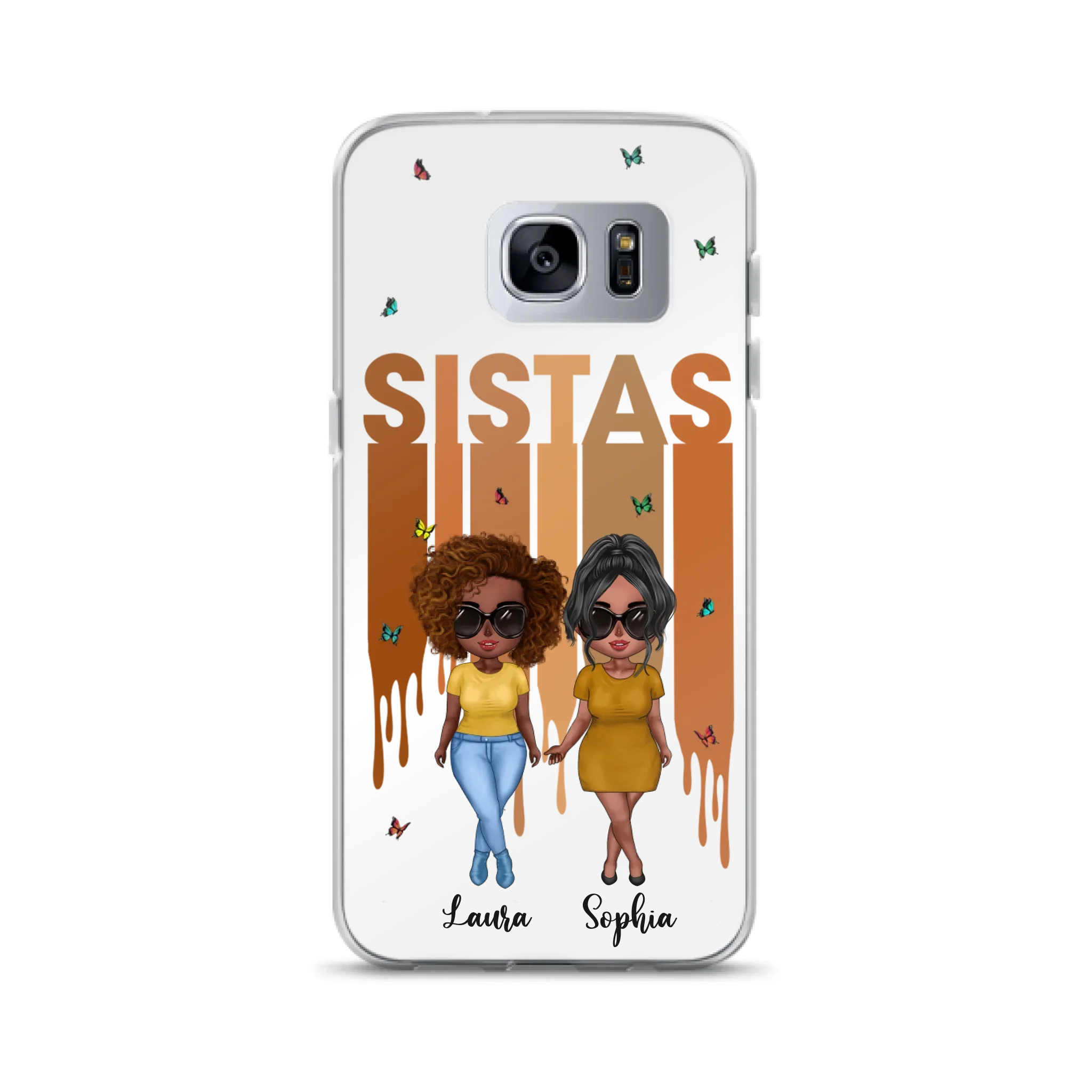 Custom Personalized Best Friends Phone Case - Upto 5 Girls - Gift Idea For Sisters/ Besties - Case For iPhone/Samsung
