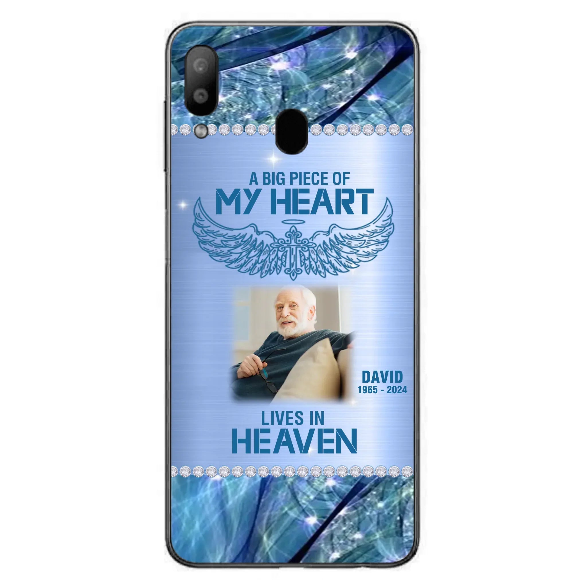 Custom Personalized Memorial Photo Phone Case - Upload Photo - Memorial Gift For Family Member - Never Walk Alone - Case For iPhone/ Samsung