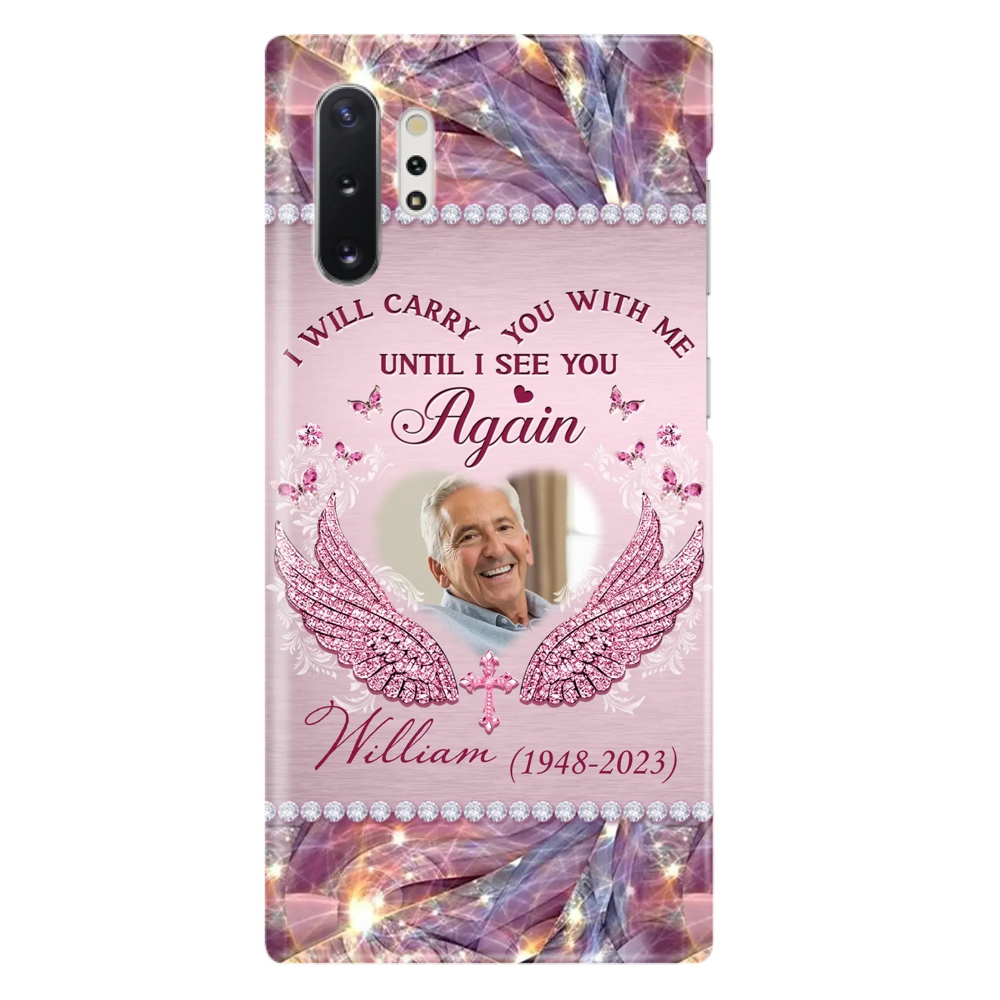 Custom Personalized Memorial Phone Case - Upload Photo - Memorial Gift Idea For Family Member - Until I See You Again - Case for iPhone/ Samsung