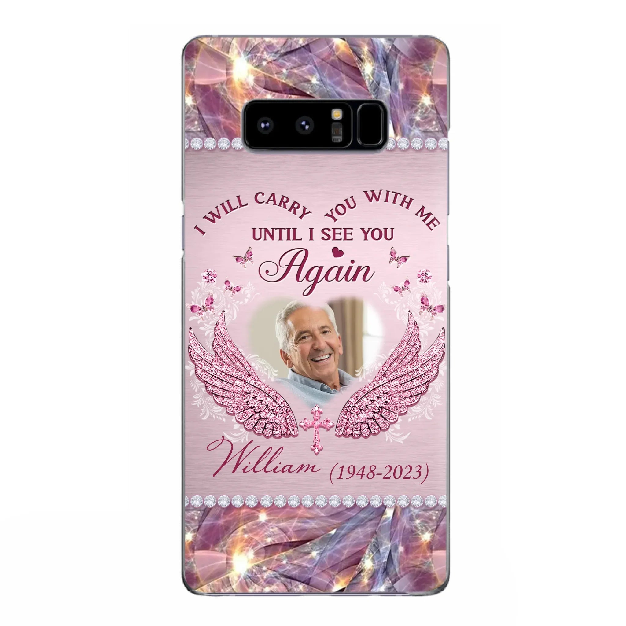 Custom Personalized Memorial Phone Case - Upload Photo - Memorial Gift Idea For Family Member - Until I See You Again - Case for iPhone/ Samsung