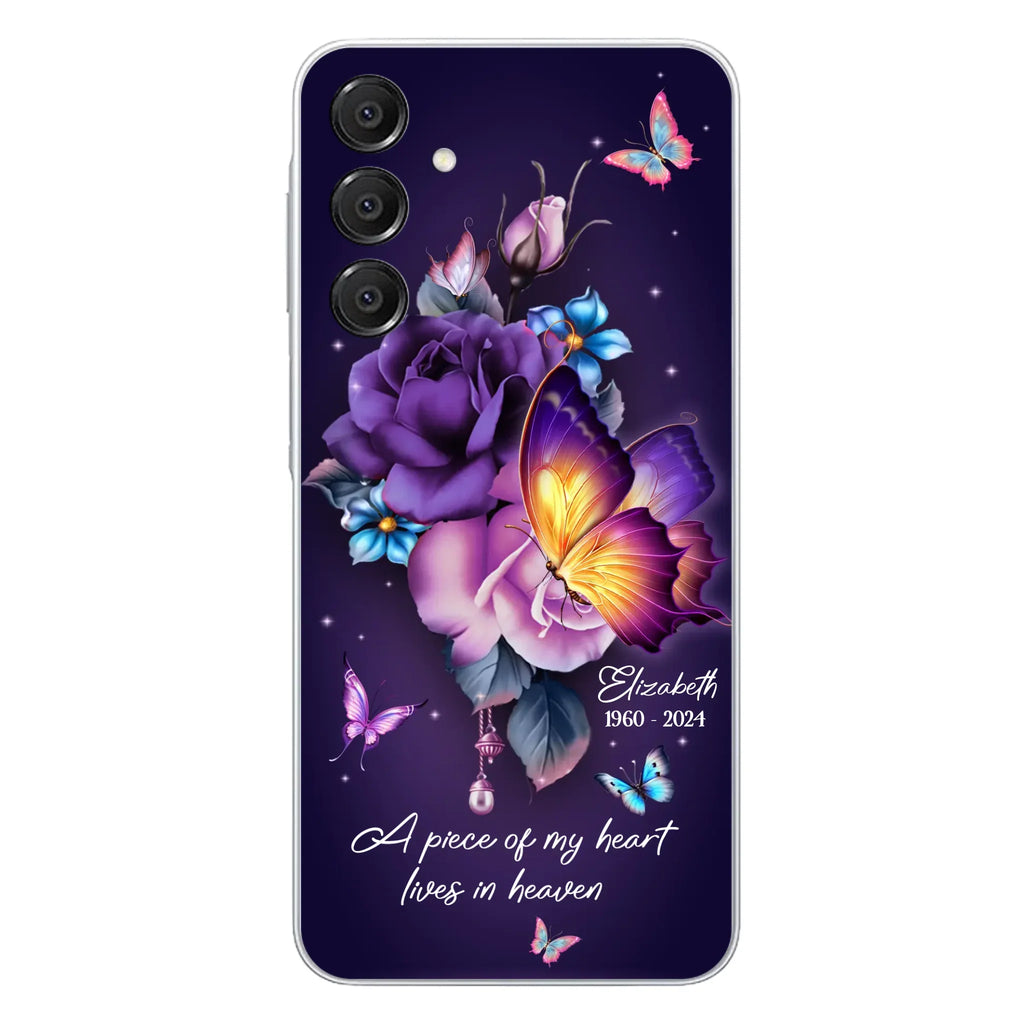 Custom Personalized Butterfly Memorial Phone Case - Memorial Gift Idea - Case for iPhone/Samsung