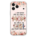 Custom Personalized Grandma Phone Case - Upto 7 Kids & 7 Grandkids - Mother's Day Gift Idea for Grandma/Mom - God Gifted Me Two Titles - Case for iPhone/Samsung