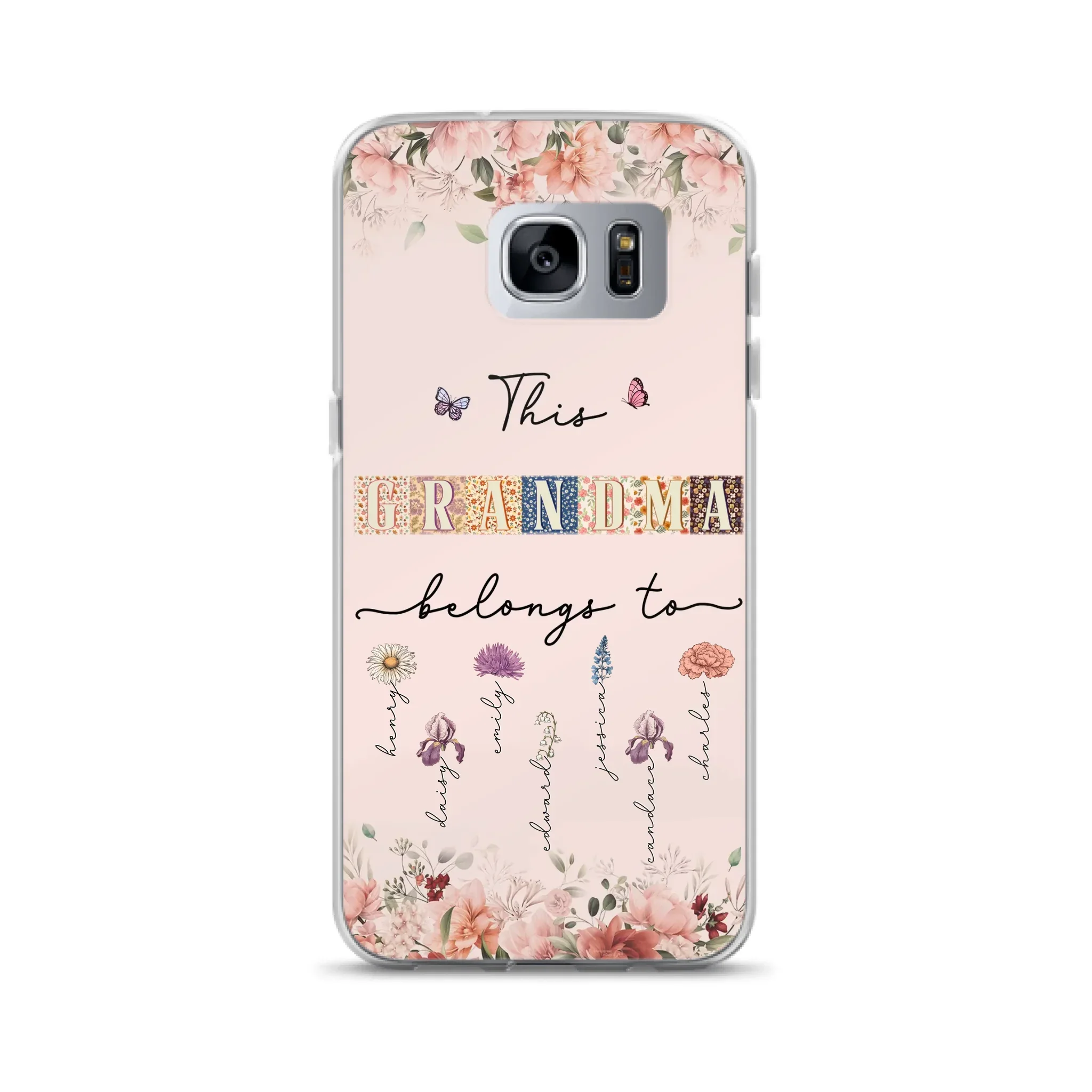Custom Personalized Grandma/Mom Phone Case - Upto 7 Kids - Mother's Day Gift Idea for Grandma/Mom - Case for iPhone/Samsung