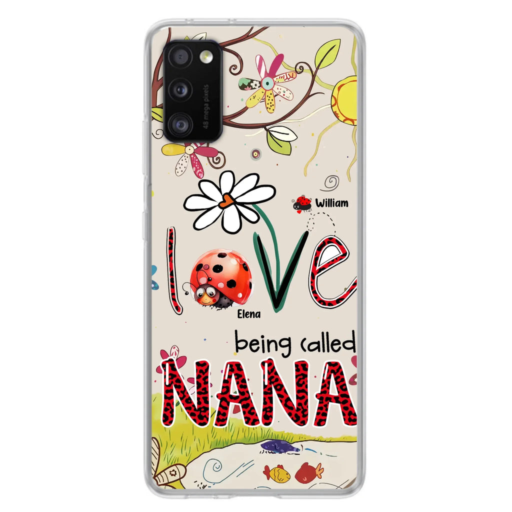 Custom Personalized Grandma/ Mom Phone Case - Gift Idea For Grandma - Upto 7 Kids - Love Being Called Gigi - Cases For iPhone/ Samsung