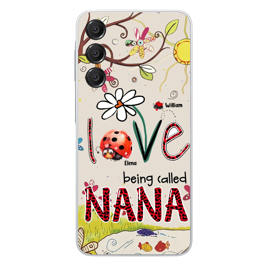 Custom Personalized Grandma/ Mom Phone Case - Gift Idea For Grandma - Upto 7 Kids - Love Being Called Gigi - Cases For iPhone/ Samsung