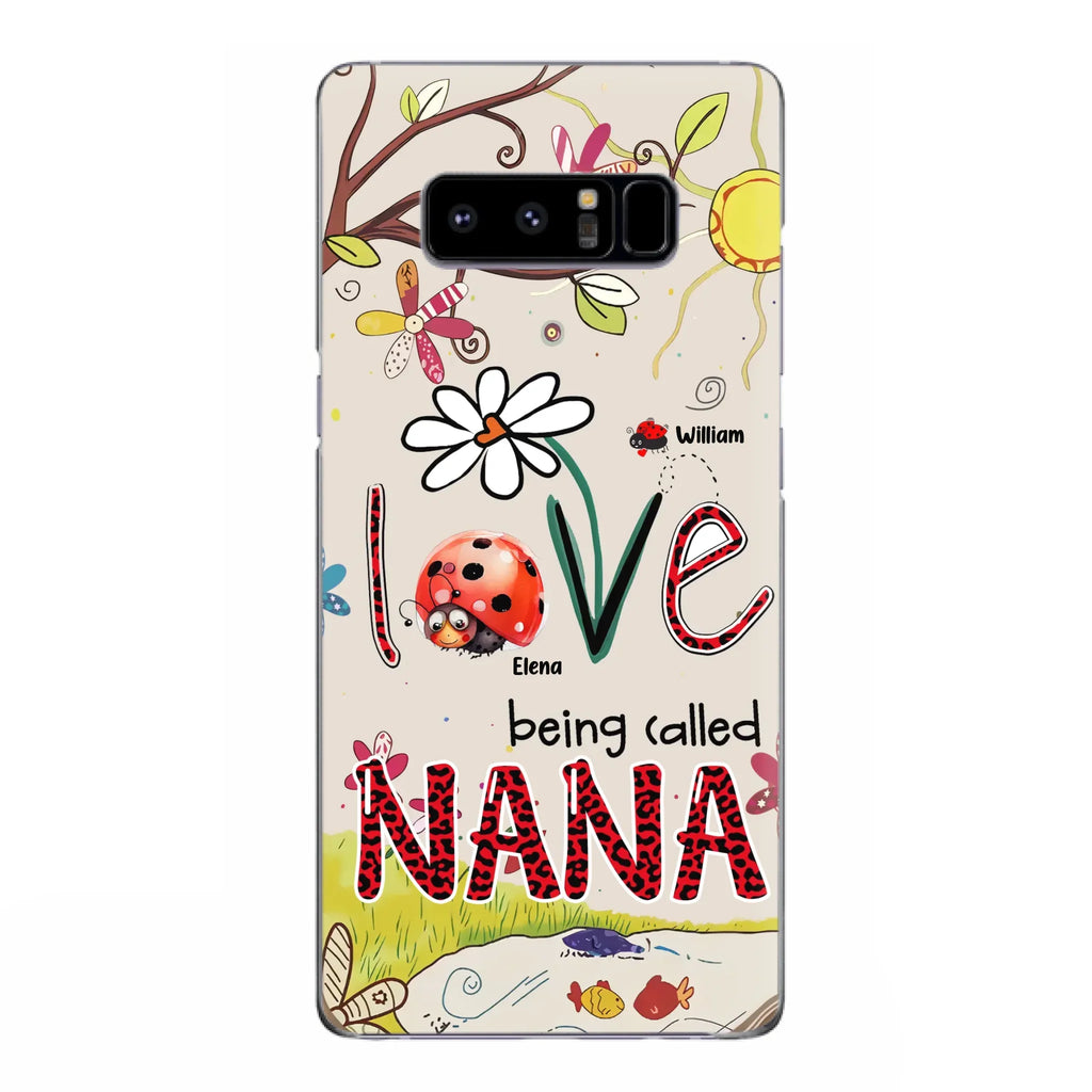 Custom Personalized Grandma/ Mom Phone Case - Gift Idea For Grandma - Upto 7 Kids - Love Being Called Gigi - Cases For iPhone/ Samsung