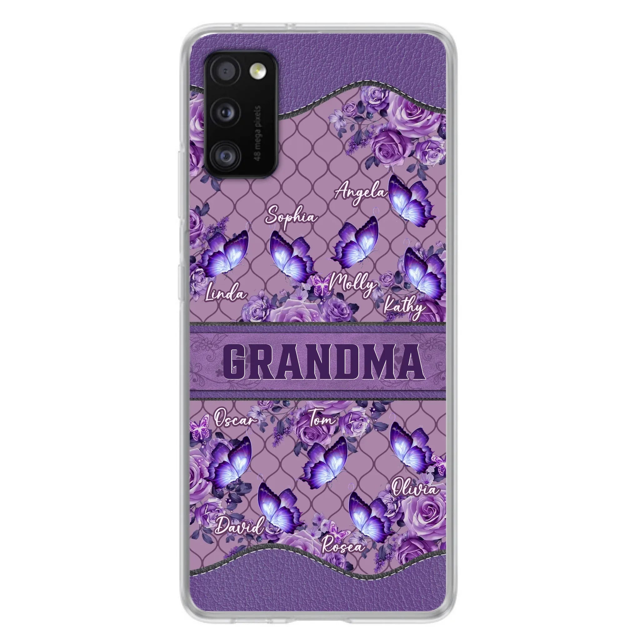 Personalized Grandma Butterfly Phone Case - Gift Idea For Mother's Day/Grandma - Cases For iPhone/Samsung