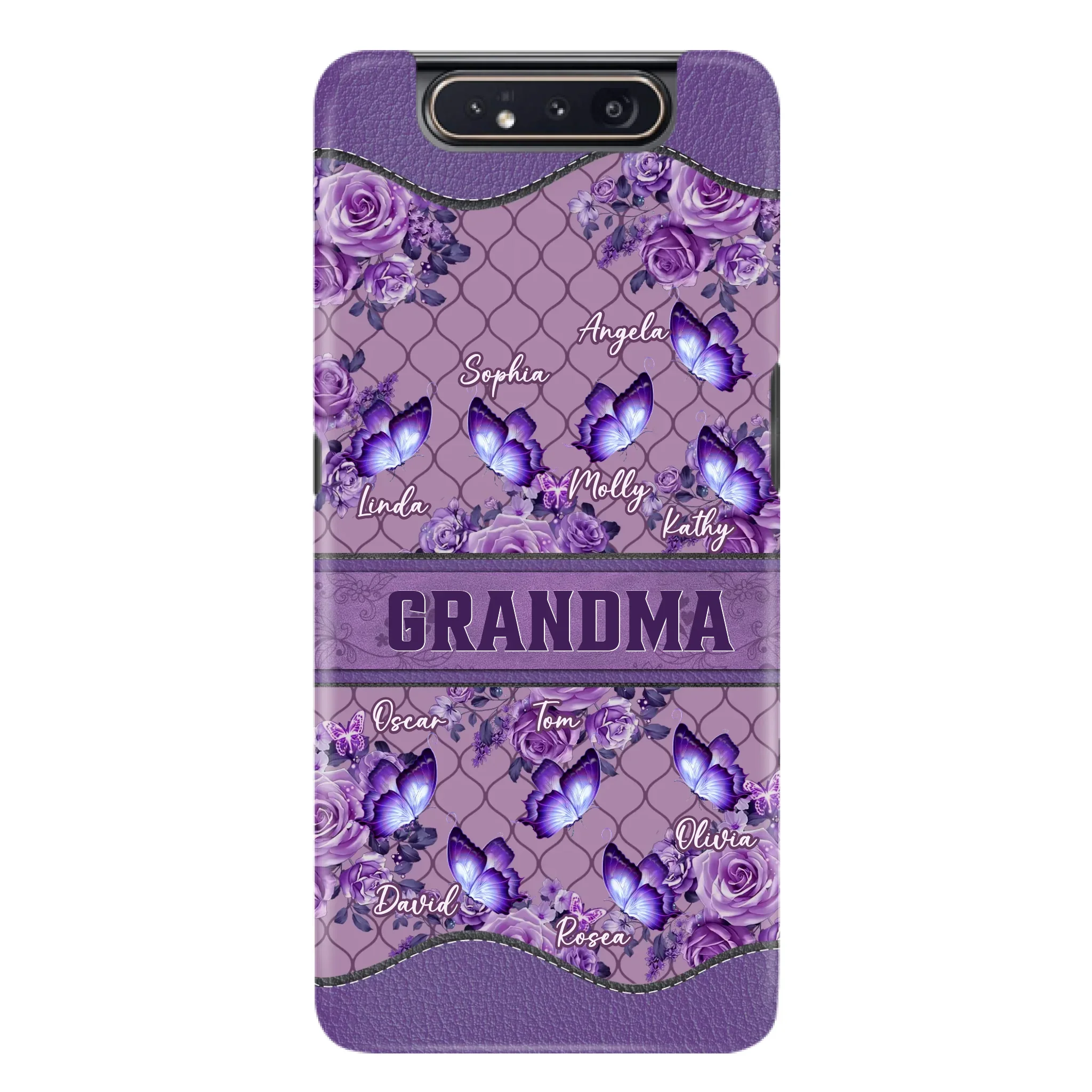 Personalized Grandma Butterfly Phone Case - Gift Idea For Mother's Day/Grandma - Cases For iPhone/Samsung
