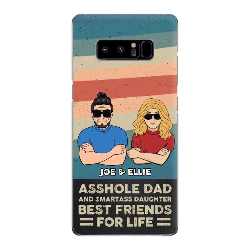 Personalized Dad/Mom And Daughter/Son Phone Case - Gift Idea For Father's Day/Mother's Day From Daughter/Son - Asshole Dad - Cases For Samsung/iPhone
