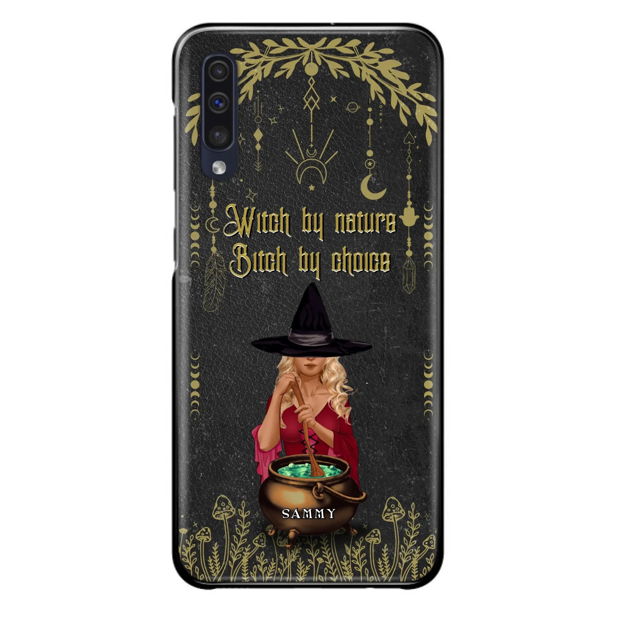 Custom Personalized Witch Phone Case - Gift Idea For Friends/Sisters/Wicca Decor/Pagan Decor - In My Kitchen Filled With Care I Welcome Water Earth Fire Air - Case for iPhone/Samsung