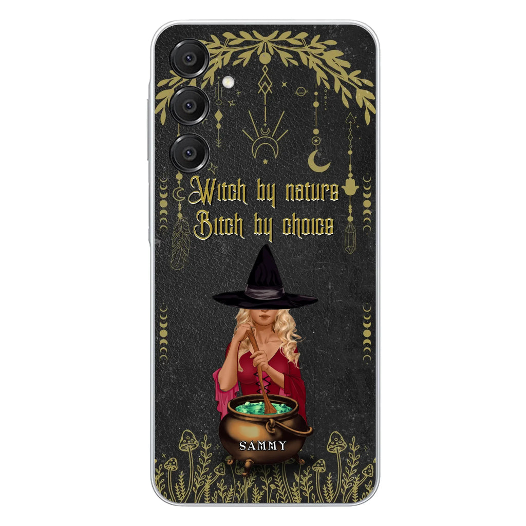Custom Personalized Witch Phone Case - Gift Idea For Friends/Sisters/Wicca Decor/Pagan Decor - In My Kitchen Filled With Care I Welcome Water Earth Fire Air - Case for iPhone/Samsung