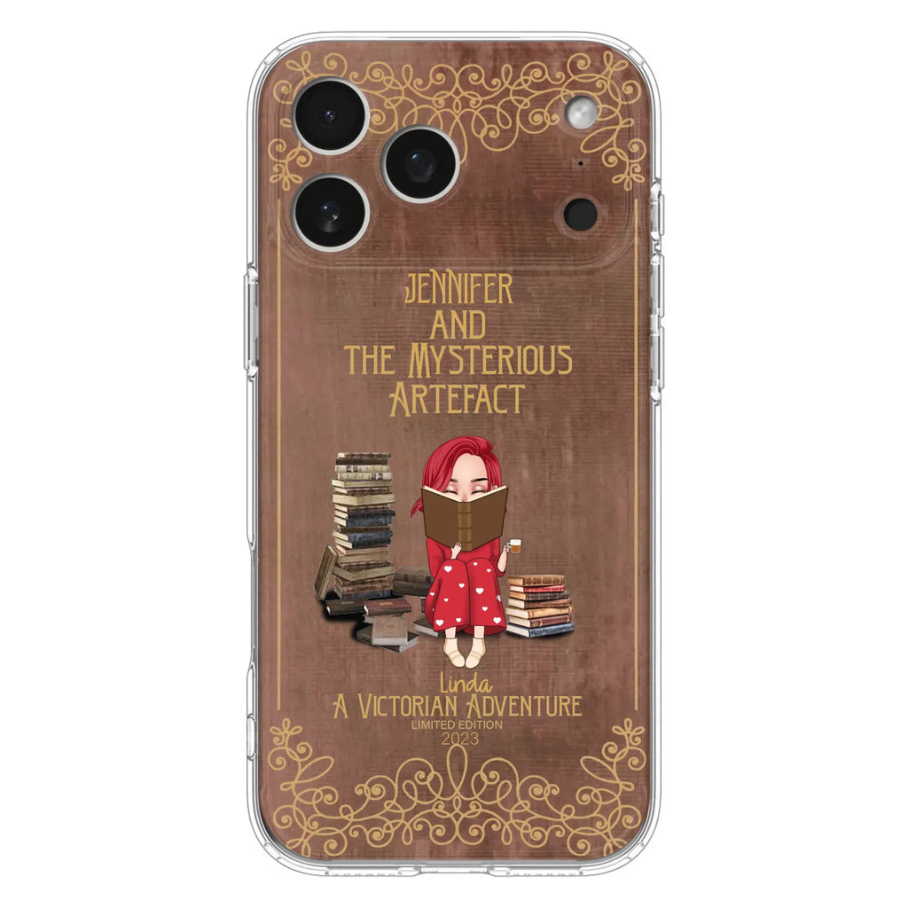 Custom Personalized Reading Girl Phone Case - Gift Idea For Reading Lovers - Mysterious Artefact - Cases For iPhone/Samsung