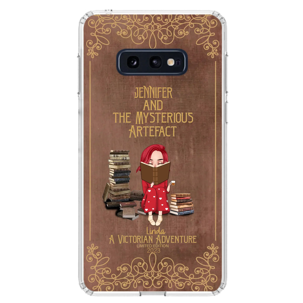 Custom Personalized Reading Girl Phone Case - Gift Idea For Reading Lovers - Mysterious Artefact - Cases For iPhone/Samsung