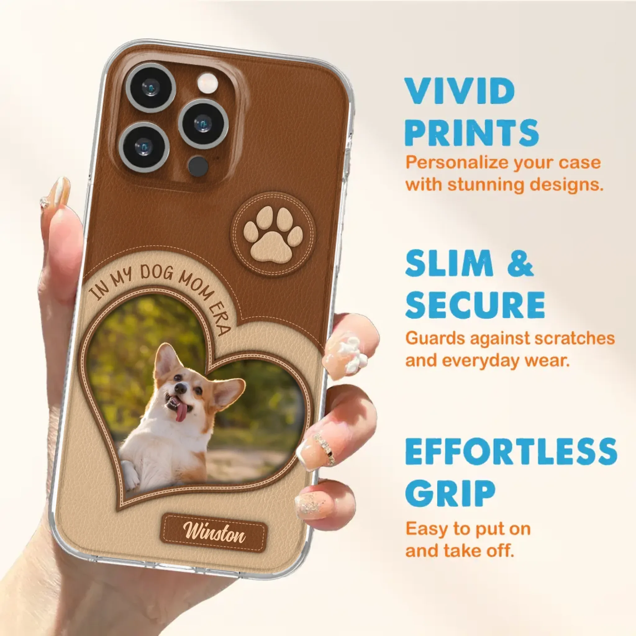 Custom Personalized In My Dog Mom Era Phone Case - Upload Photo - Gift Idea For Dog Lover/ Mother's Day - Case For iPhone/ Samsung