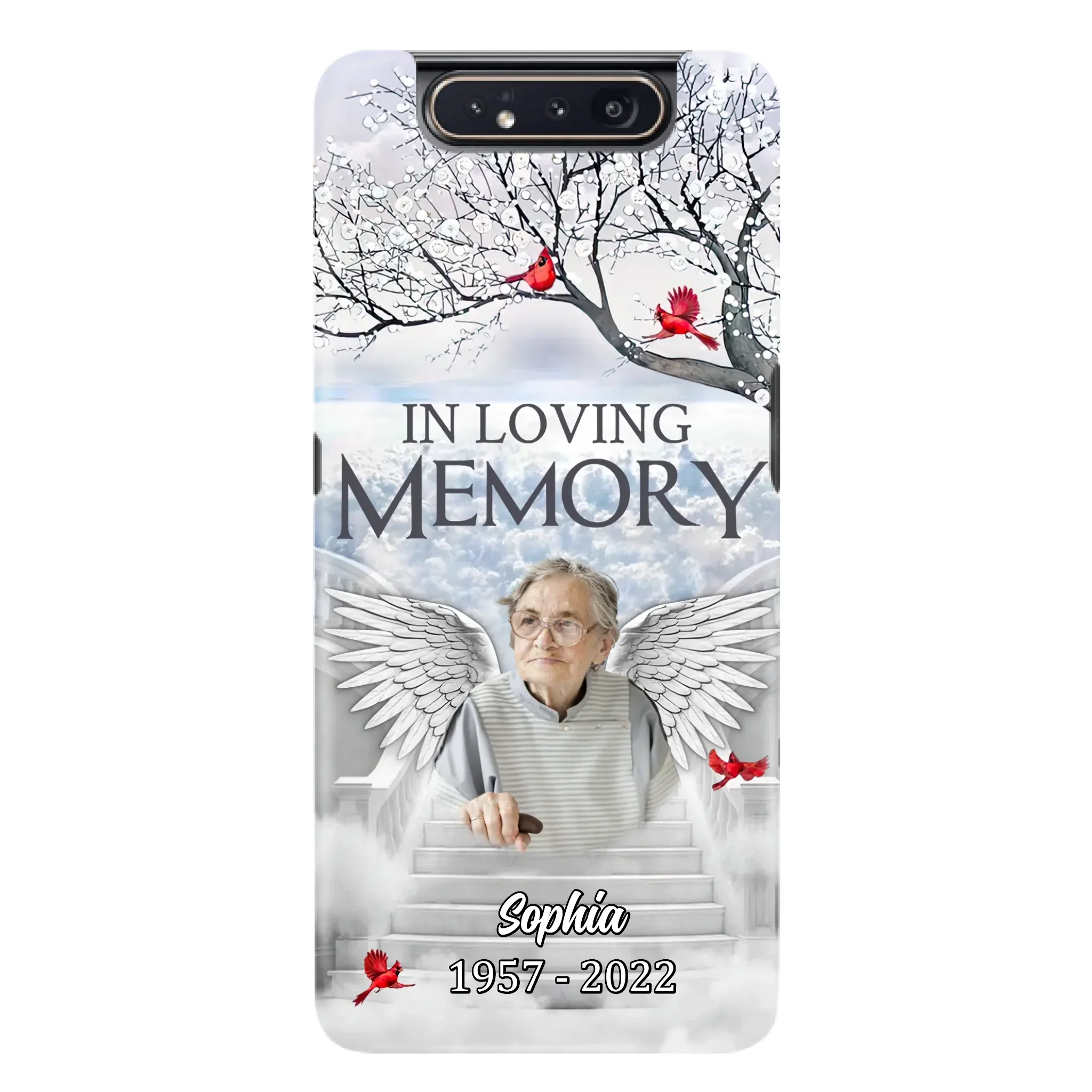 Custom Personalized Memorial Phone Case - Upload Photo - Memorial Gift Idea For Family - In Loving Memory - Case For iPhone & Samsung