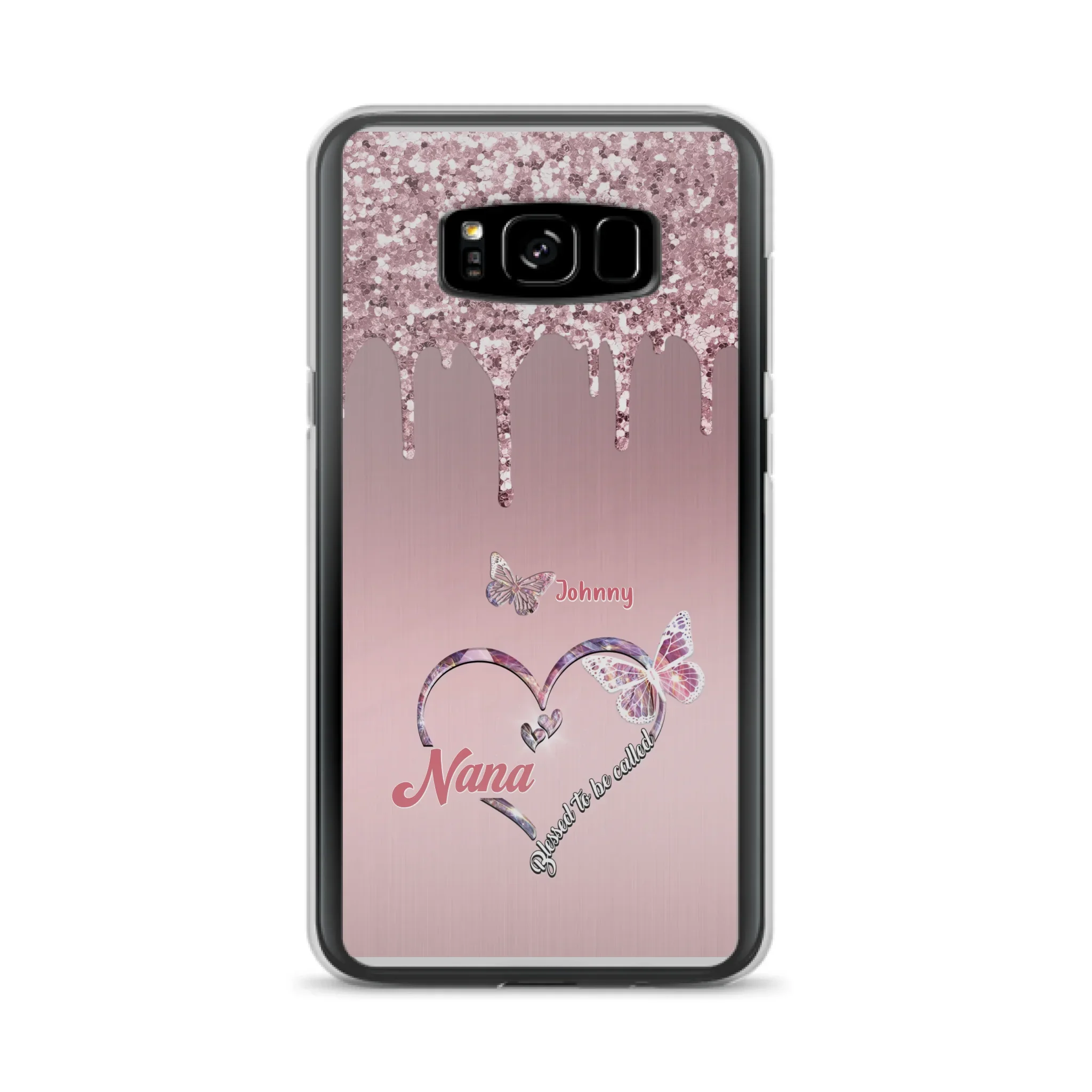 Custom Personalized Grandma Phone Case - Upto 10 Kids - Gift Idea For Mom/ Grandma/ Mother's Day - Case for iPhone/Samsung - Blessed To Be Called Nana