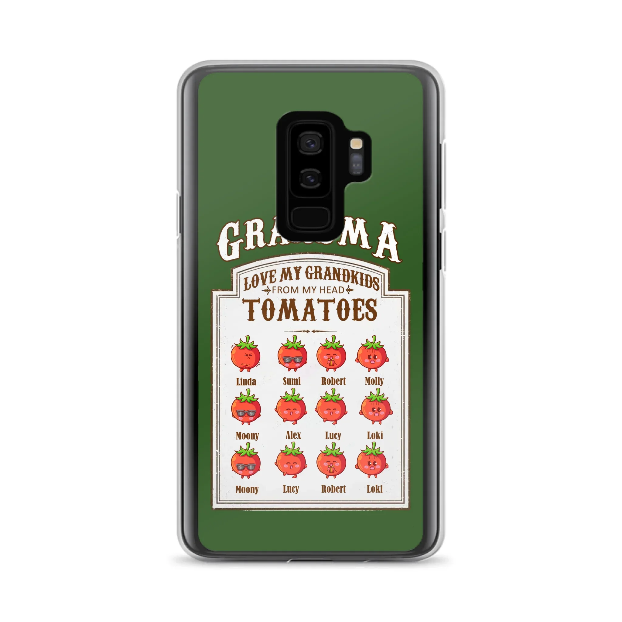Custom Personalized Grandma Tomatoes Phone Case - Gift Idea For Mother's Day/Grandma- Upto 12 Tomatoes - Case For iPhone/ Samsung