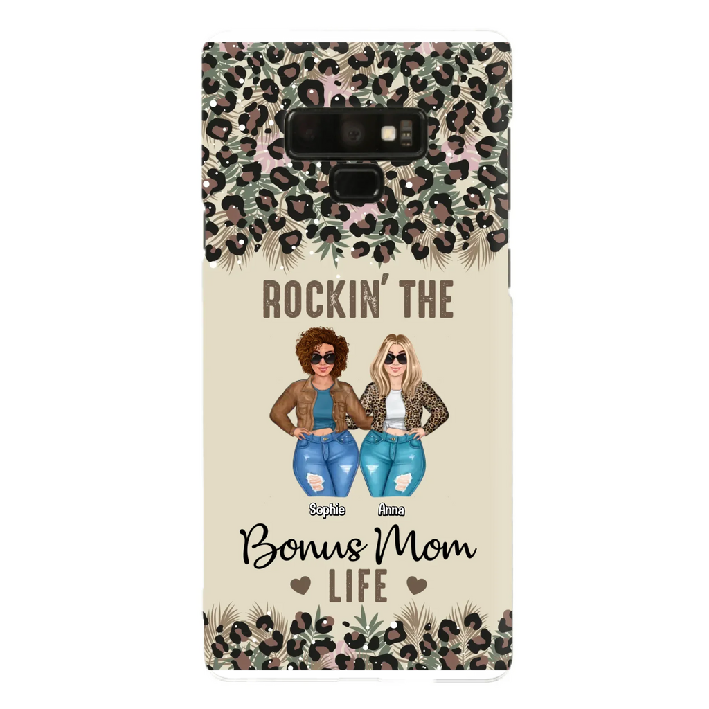 Custom Personalized Bonus Mom Phone Case - Gift Idea For Mother's Day - Rockin' The Bonus Mom Life - Case For iPhone & Samsung
