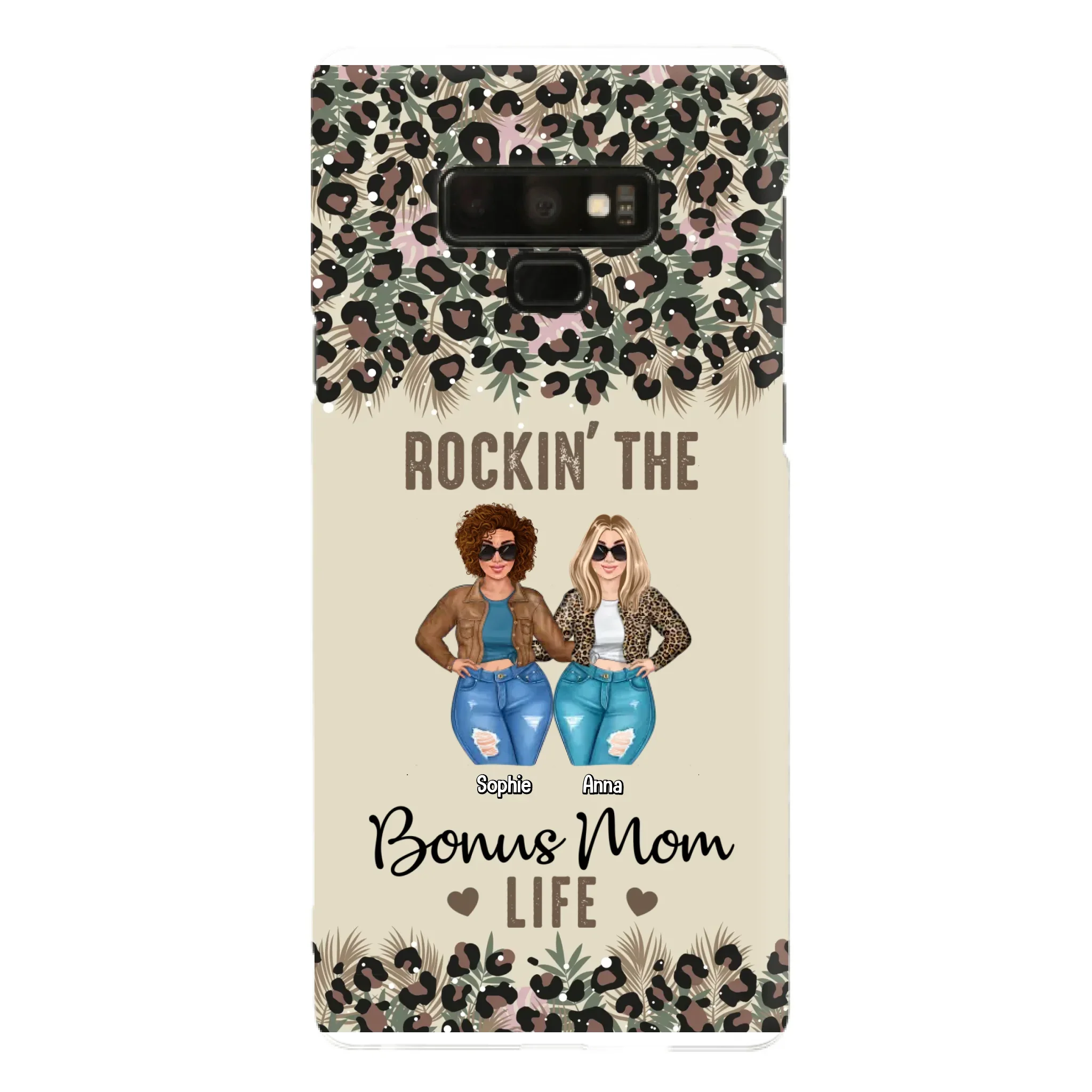 Custom Personalized Bonus Mom Phone Case - Gift Idea For Mother's Day - Rockin' The Bonus Mom Life - Case For iPhone & Samsung
