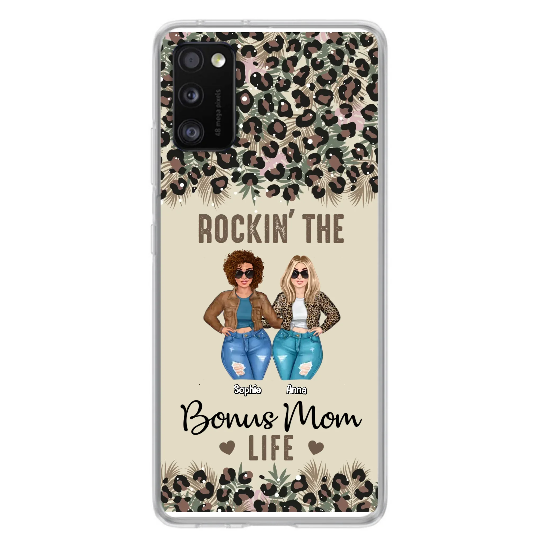 Custom Personalized Bonus Mom Phone Case - Gift Idea For Mother's Day - Rockin' The Bonus Mom Life - Case For iPhone & Samsung