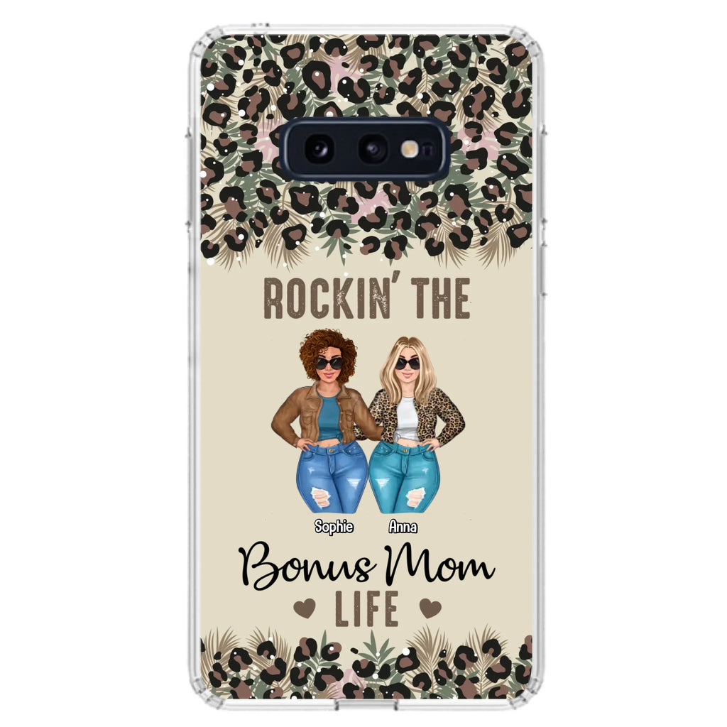 Custom Personalized Bonus Mom Phone Case - Gift Idea For Mother's Day - Rockin' The Bonus Mom Life - Case For iPhone & Samsung