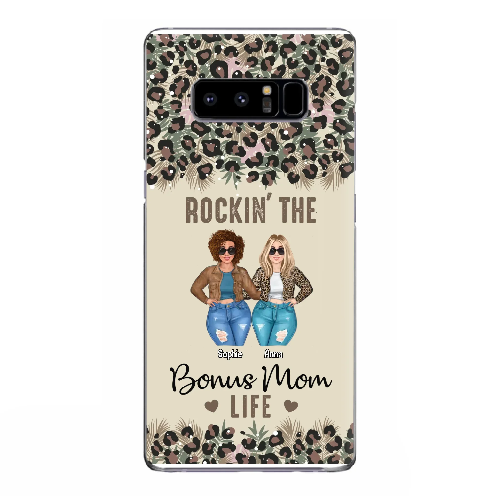 Custom Personalized Bonus Mom Phone Case - Gift Idea For Mother's Day - Rockin' The Bonus Mom Life - Case For iPhone & Samsung